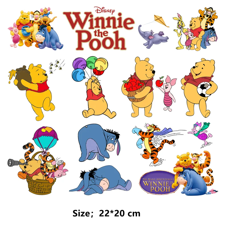 Winnie the pooh Friends Iron On / Sew On Patch Badge