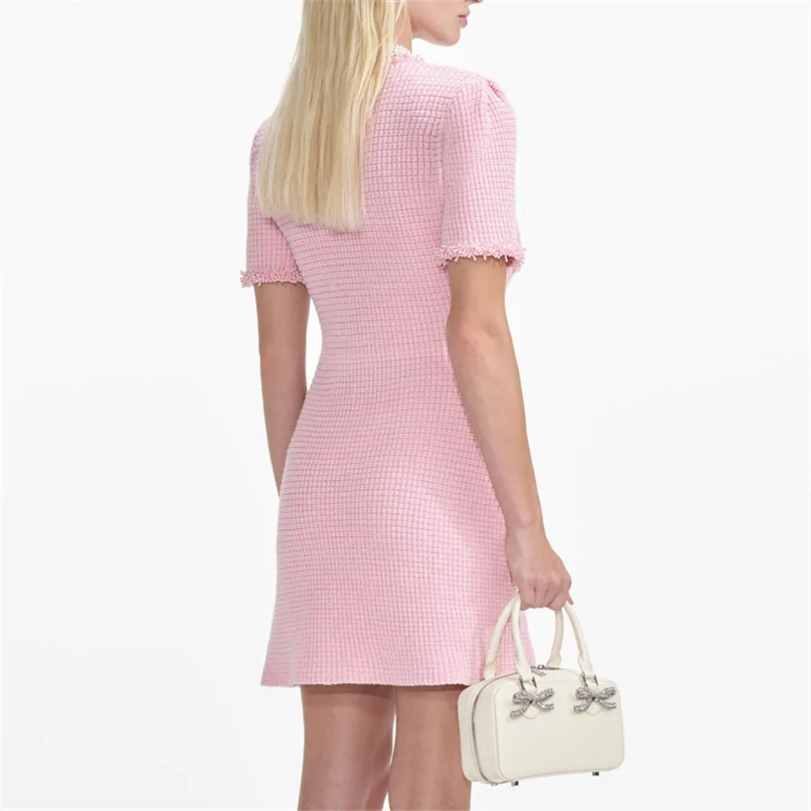 Back view of Traf 2025 Woman Tight Dress