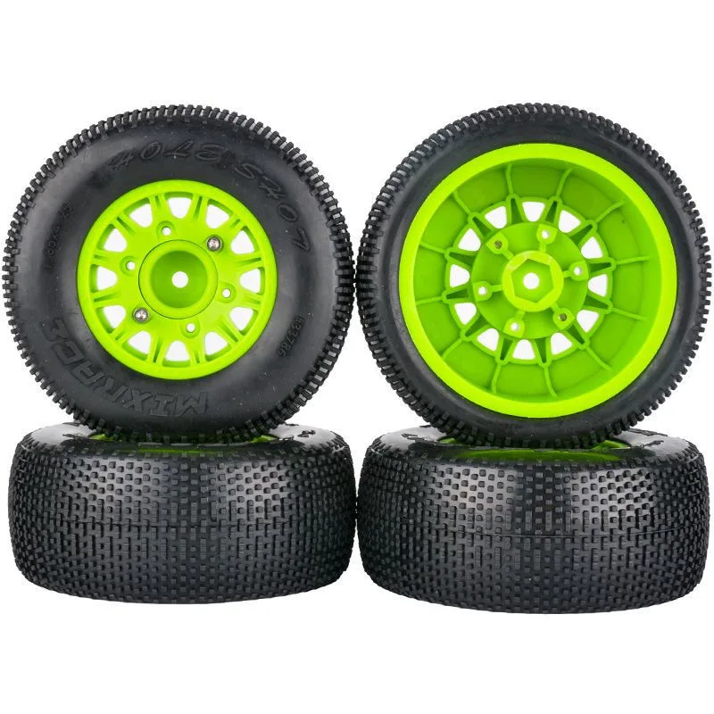 Jantes et Pneus RC 1/10 12mm Hex - Lot de 4 Roues pour Crawler Buggy