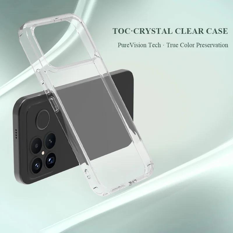 LeReach TOC Transparent TPU Frame with PC Hard Back Cover