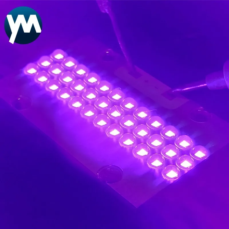 100W COB 3535 UV Light Uv Curing Lamp 365nm 370nm 380nm 385nm 395nm 400nm 405nm For Resin Ink Printing Curing