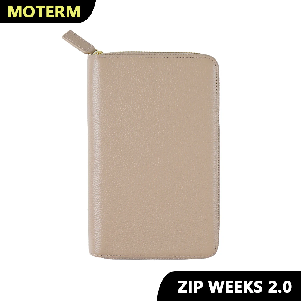 Momerm Zip Weeks 2.0 Cover Per Hobo Weeks Notebook Genuine Pebbled Grain Pelle Bovina Planner Con Cerniera Più Ampio Organizer Journal Diary