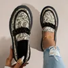 Fujin Denim Print Cloth Synthetic Leather Platform Wedge Chunky Sneaker Comfy High Brand Spring Fashion Autumn Casual Shoes 3