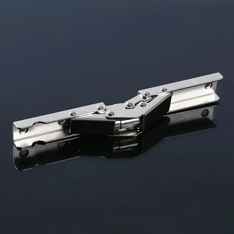 Heavy Duty 90 Degree Folding Hinge Concealed Bracket for Cabinet Door/Shelf/Table Adjustable Mounting Hardware Furniture Parts