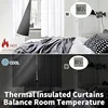 Short 100% Blackout Curtains for Bedroom, Thermal Insulated Energy Efficiency Noise Reducing Grommet Curtains 45 Inch 4