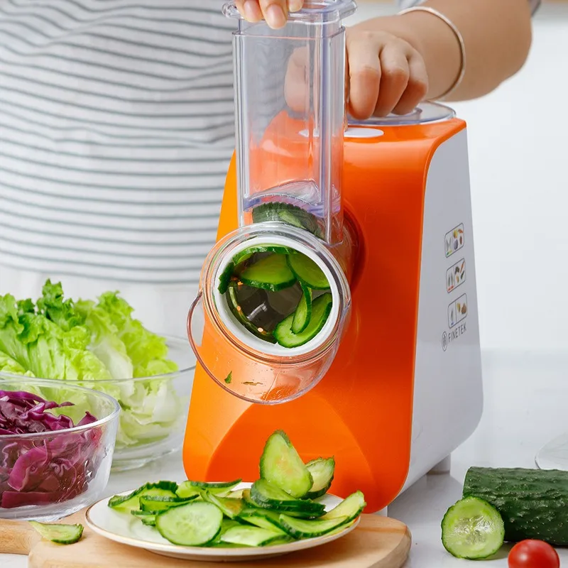 Automatic Multifunctional Salad Shredder Household Vegetable Cutter Slicing Electric  Vegetable Cutting Machine - AliExpress