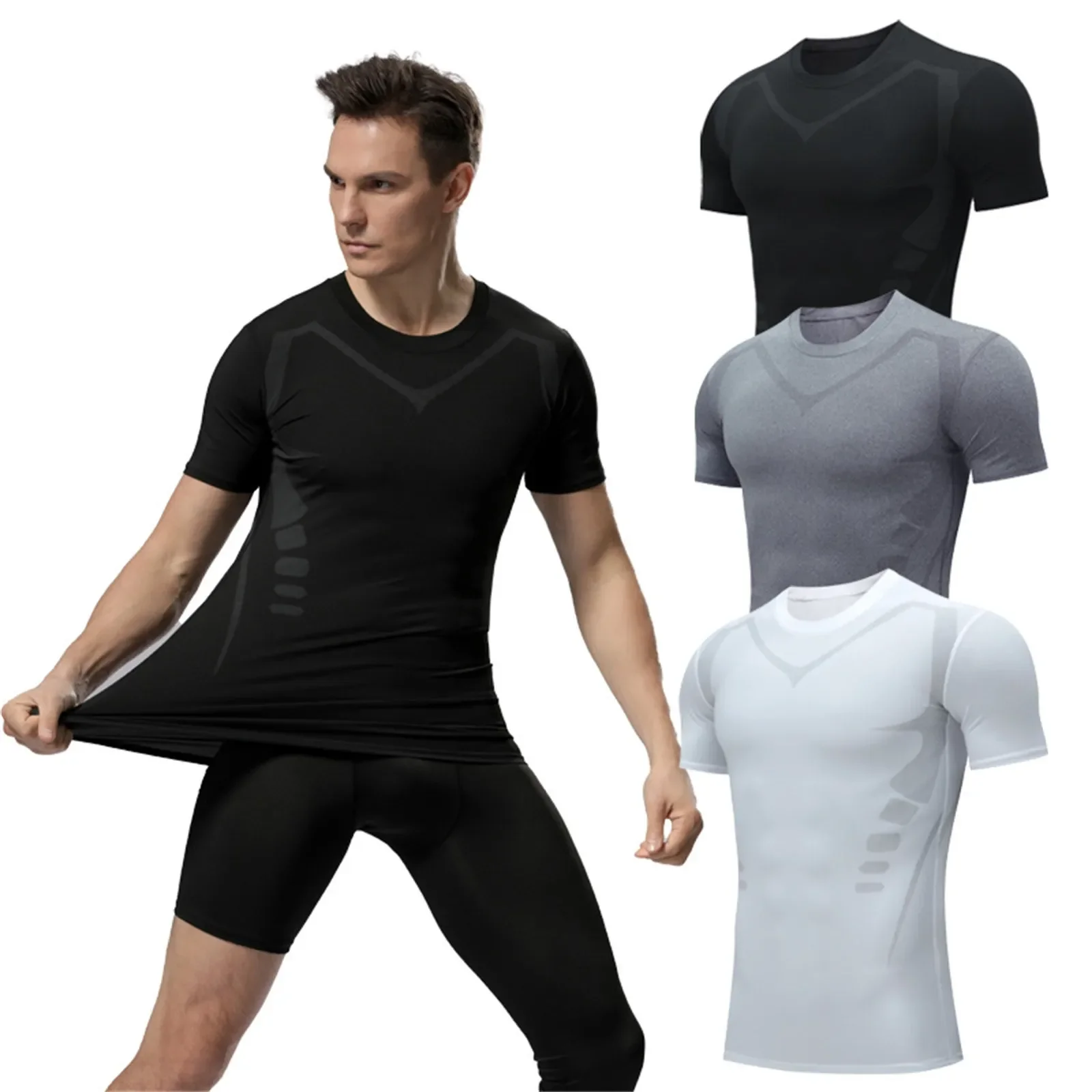 Cycling shirts bicycle clothes first layer man sports men's cycling interior t-shirt undershirt compression shirts short sleeve running fitness running t shirts cycling underwear