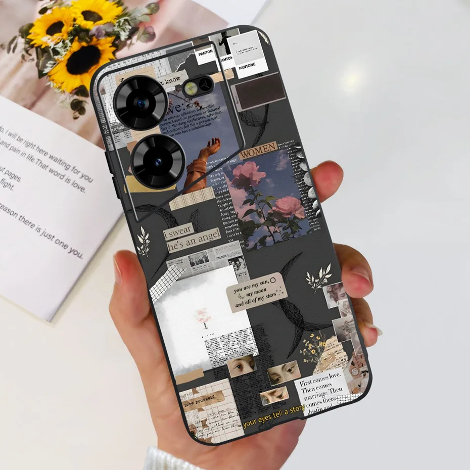 Cool Dragon Pattern Phone Case | Soft TPU Black Silicone Cover
