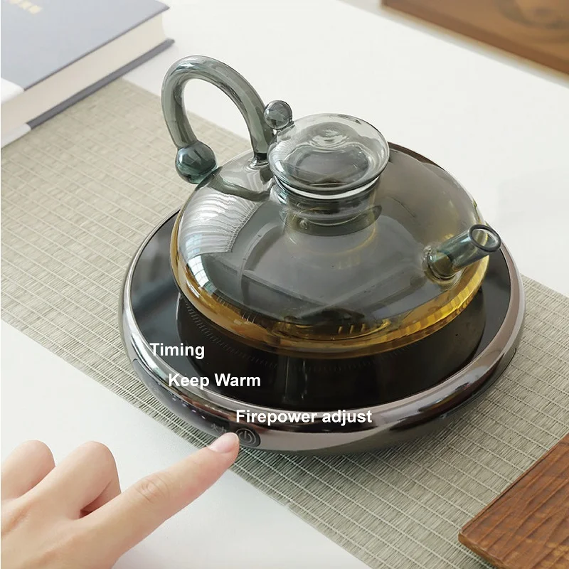 Ultra Thin Electric Ceramic Stove 1000W Timing Tea Making Boiling Water Stove Multi-function Coffee Tea Heater Heating Stove 3