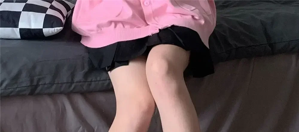 Y2k Goth Lolita Mädchen süße gestreifte gestrickte Beinwärmer JK Uniform Gothic Frauen Leggings Gamaschen Knie gestrickte Manschetten Knöchelwärmer – Detail 14