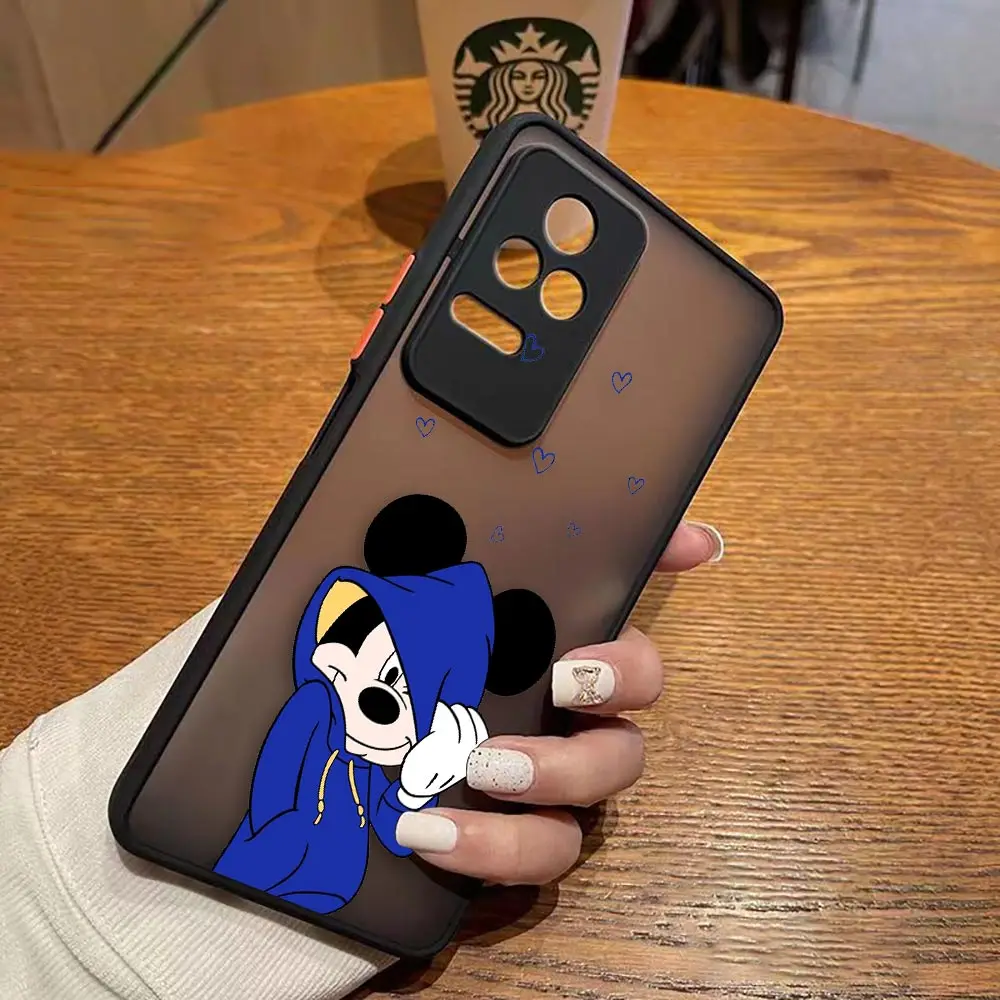 thumbnail image 1 of Matte Case for Redmi A1 K50 K40 GAMING K30 K20 10X 10C 10 9C 9T 9A 9 8 7 PRO 4G 5G Case Funda Mickey Minnie Mouse Anime Cartoon, 1 of 5