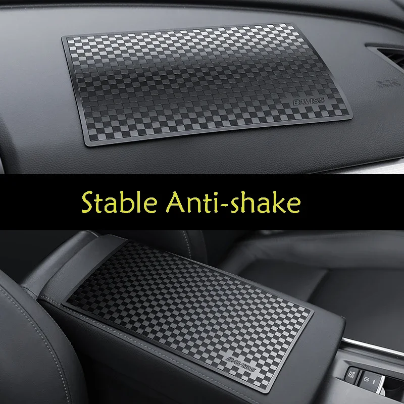 Universal Car Anti-Slip Mat Car Non Slip Mat Non Slip Mat Car Dashboard Mat Non Slip Dash Mat Silicone Anti Slip Pad Silicone Anti Skid Pad Auto Dashboard Super Sticky Anti-skid Silicone Mat Car PVC Phone-Slip Interior Accessories