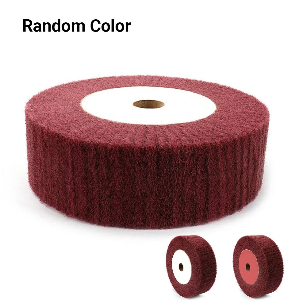 

6" 8" 320 Grit Nylon Abrasive Scouring Grinding Flap Wheel Red/Green Fiber Flap Polishing Wheel Disc Non-woven Abrasive Buffing