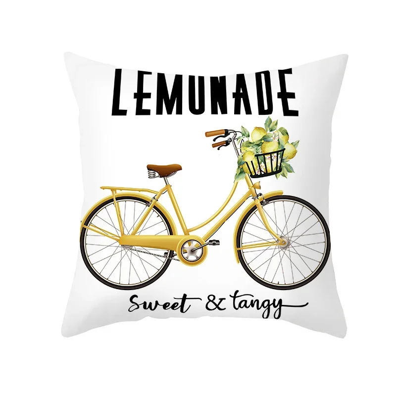 thumbnail image 1 of Funda de almohada nórdica de verano con diseño de limón amarillo para sala de estar, sofá, oficina, asiento de coche, cojín de cintura, decoración del hogar, 1 of 5