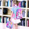 3Pcs Backpack for Girls, 16" Kids Bookbag with Lunch Box，School Backpacks for Elementary Preschool Kindergarten 6