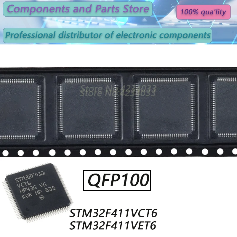 

1PCS STM32F411VCT6 STM32F411VET6 STM32F411 QFP100 New Original Stock