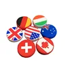 2Pcs Country Flag Shape Tennis Vibration Dampeners Silicone Tennis Dampeners Racket Anti Vibration Damper Tennis Accessories 2