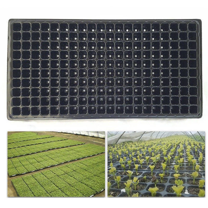 1 PC 200Holes Seedling Tray PVC Plastic Orchard Melon And Fruit Vegetable Cavity