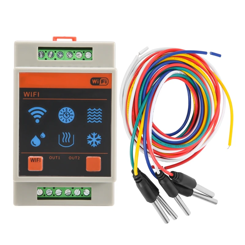 Tuya Water Level Sensor Wifi Smart Home Leakage Flood Alarm Controller Meter Pool Vape Tank Flow