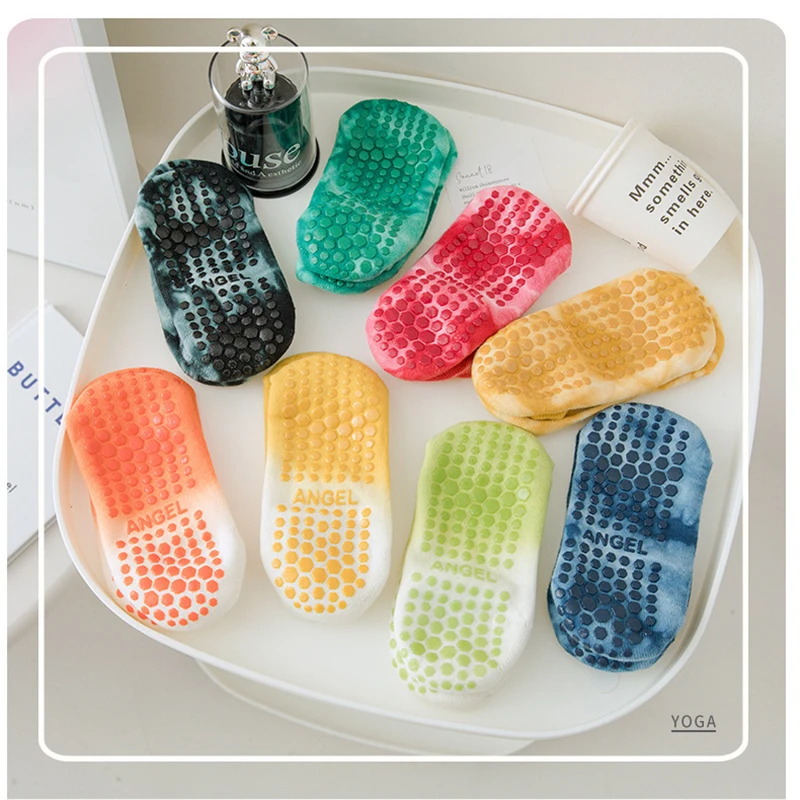 Yoga Socks Women Cotton Silicone Non-slip Pilates Grip Towel Low-ankle Sock