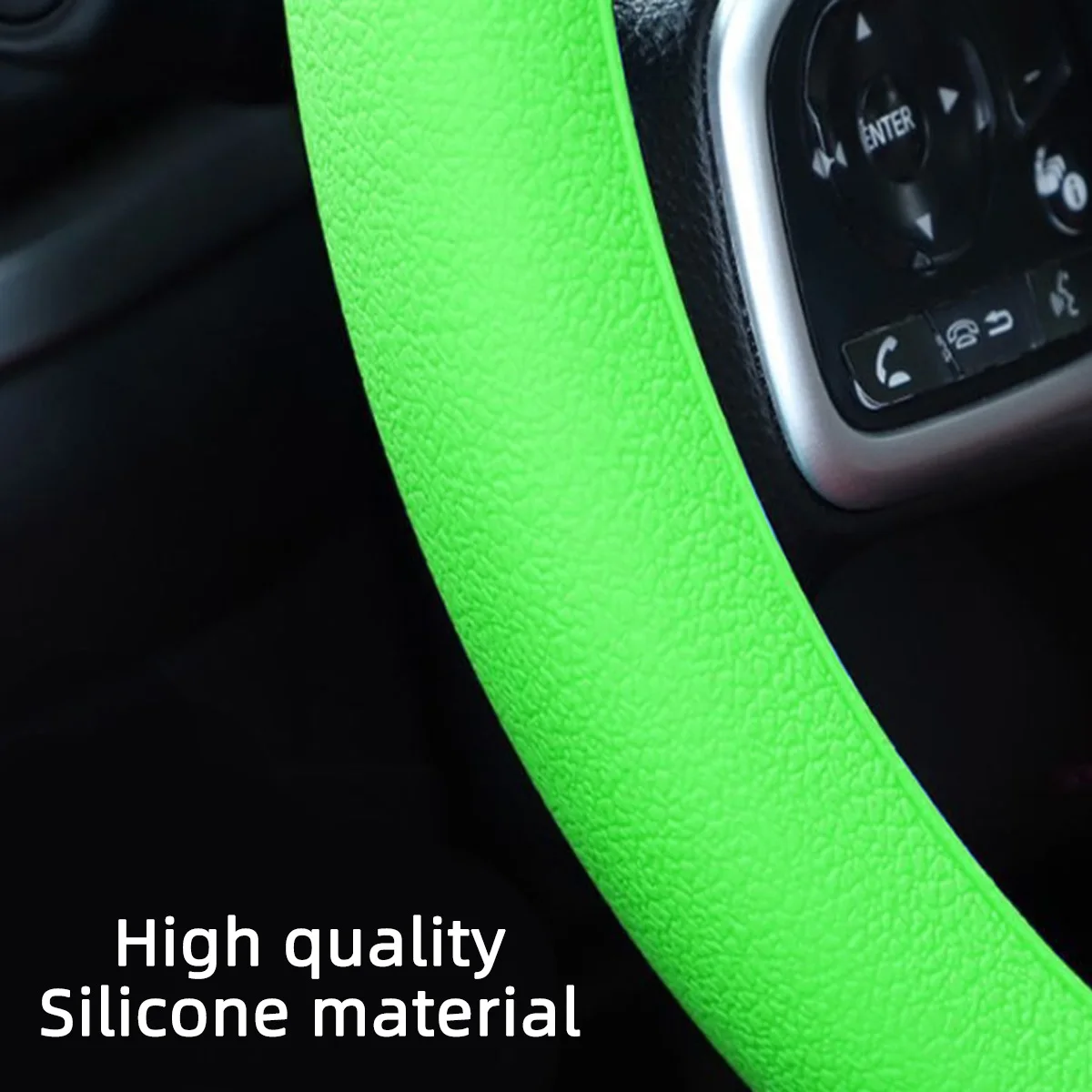 Automotive Steering Wheel Cover Silicone Protective Cover Automotive Decorative Steering Wheel Soft Multi Color