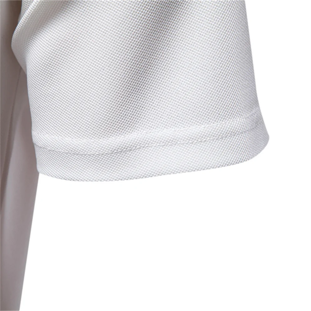 2025 Men's Polos Solid Color Classic Polo Shirt Men Short Sleeve Top Quality Casual Business Social Polo Men With Pocket 5