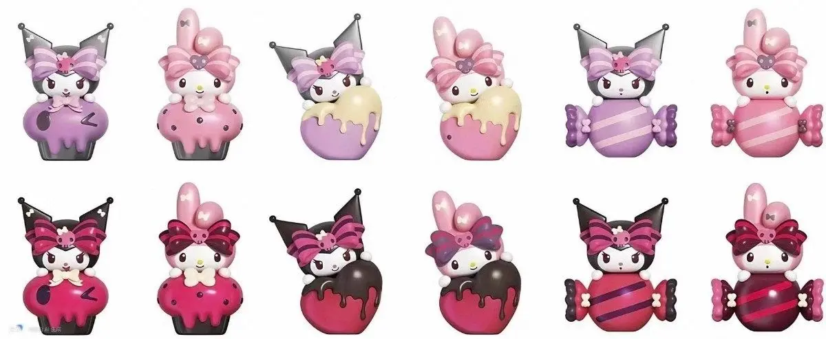 Sanrio Charaktere Kawaii Mini-Figuren Süßigkeiten Überraschungsbox Spielzeug Kuromi My Melody Puppen-Sammlung Schreibtisch-Deko Geburtstagsgeschenke – Detail 1