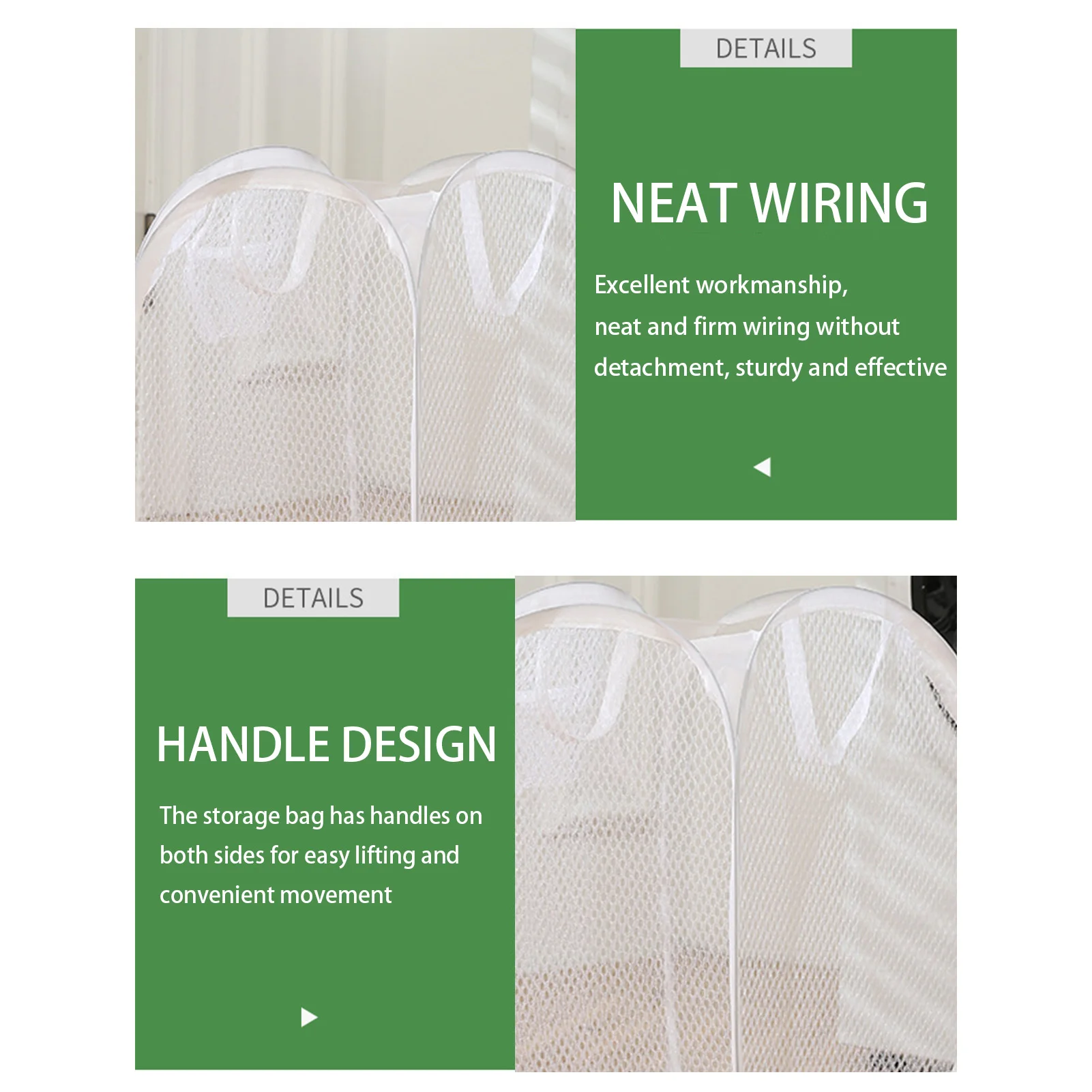 Collapsible Mesh Laundry Basket Convenient to Use Versatile Dirty Clothes Basket Suitable for Dorms Hotels Traveling