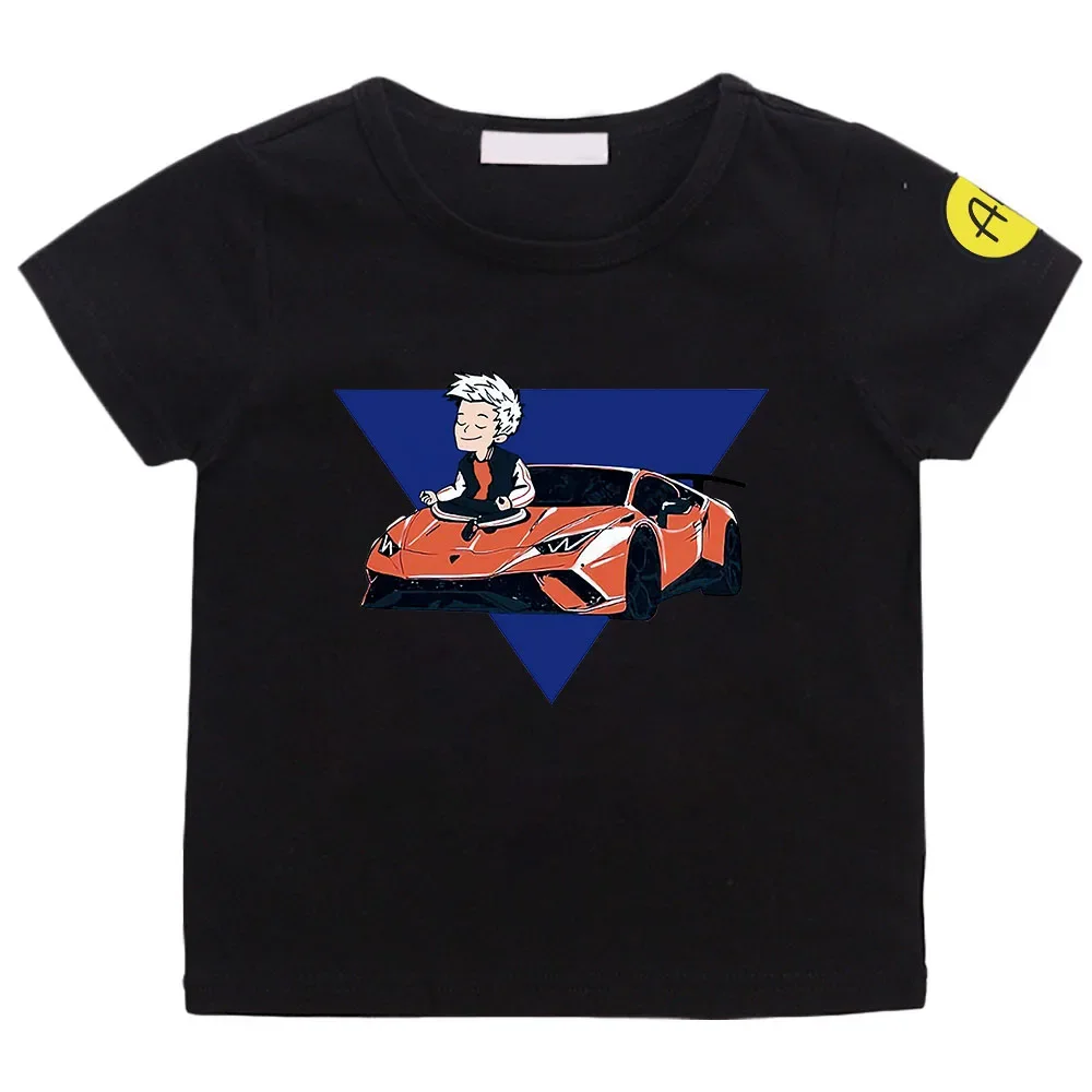 100%Cotton Children's T-Shirts Merch A4 Shirt Lamba Print Casual Family Clothing Boys & Girls Tops Short Sleeve A4 Men's Outfits 4