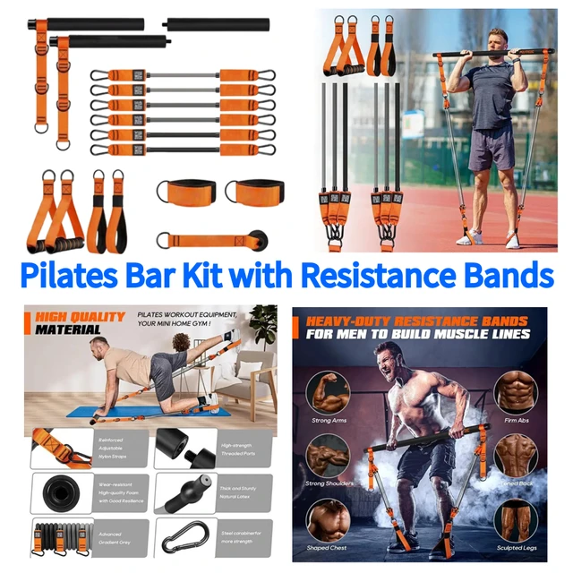 60538-d829ff.jpg Pilates Workout Equipment & Resistance Bands Exercise Bands Set Portable Yoga Pilates Stick Home Gym Strength Training Equipment