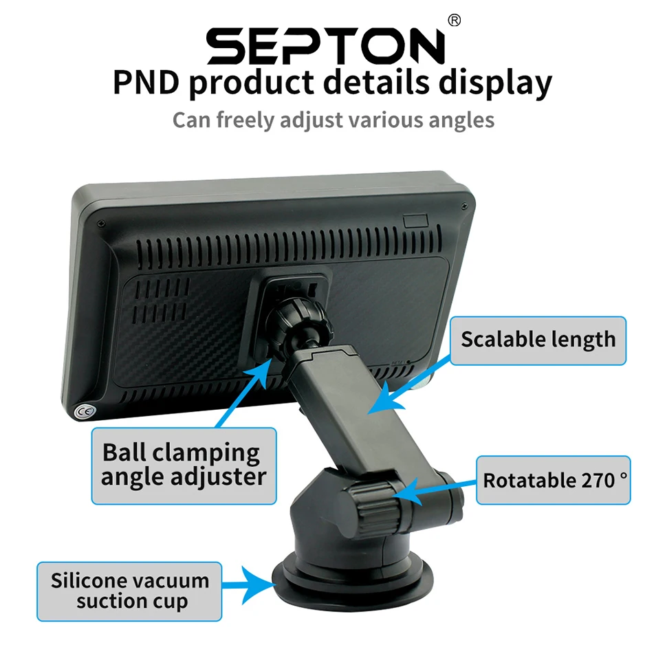 SEPTON ȵ̵ ڵ ׷ ,  ޴ HD ġ ũ,  ī÷, BT, 2 Din, 7 ġ Ƽ̵  ÷̾