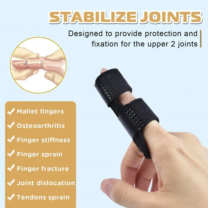 2pcs Trigger Finger Splint Finger Support Brace Finger Stabilizer for Broken Fingers Straightening Arthritis Immobilization Pain 3