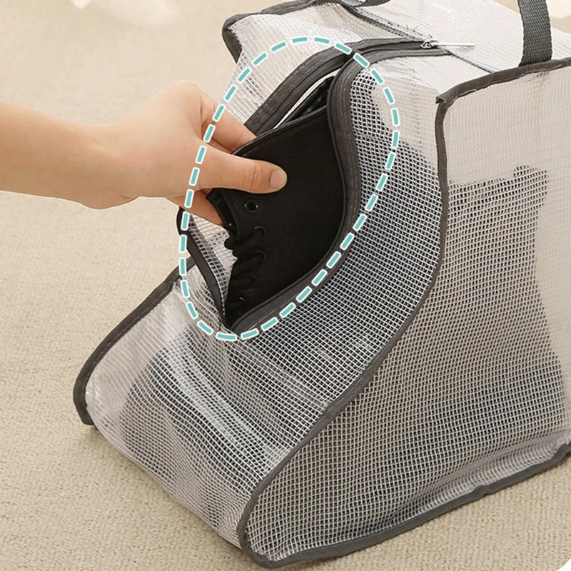 가정용 투명 짧은 부팅 보관 가방 방수 방진 신발 보호 가방 긴 부츠 포켓 방습 용기