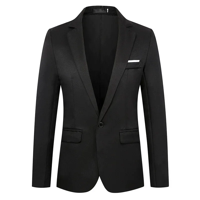 Men's Western-style Suit Jacket Business Casual Professional Slim Fit Blazer Men Suits Jackets