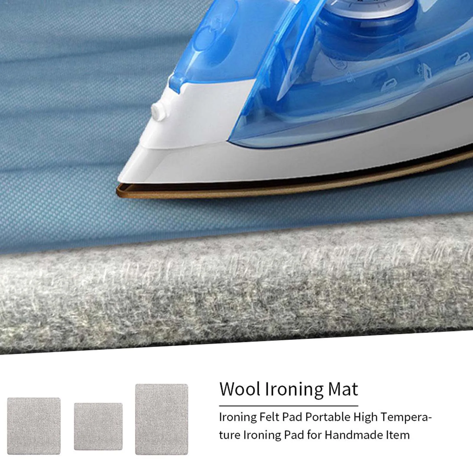 1Pcs Wool Ironing Mat-Pad Quilting Heat-Resistant Easy Press Great for Traveling and Travel Portable Ironing Board ironing board mat ironing protection pad ironing board accessories