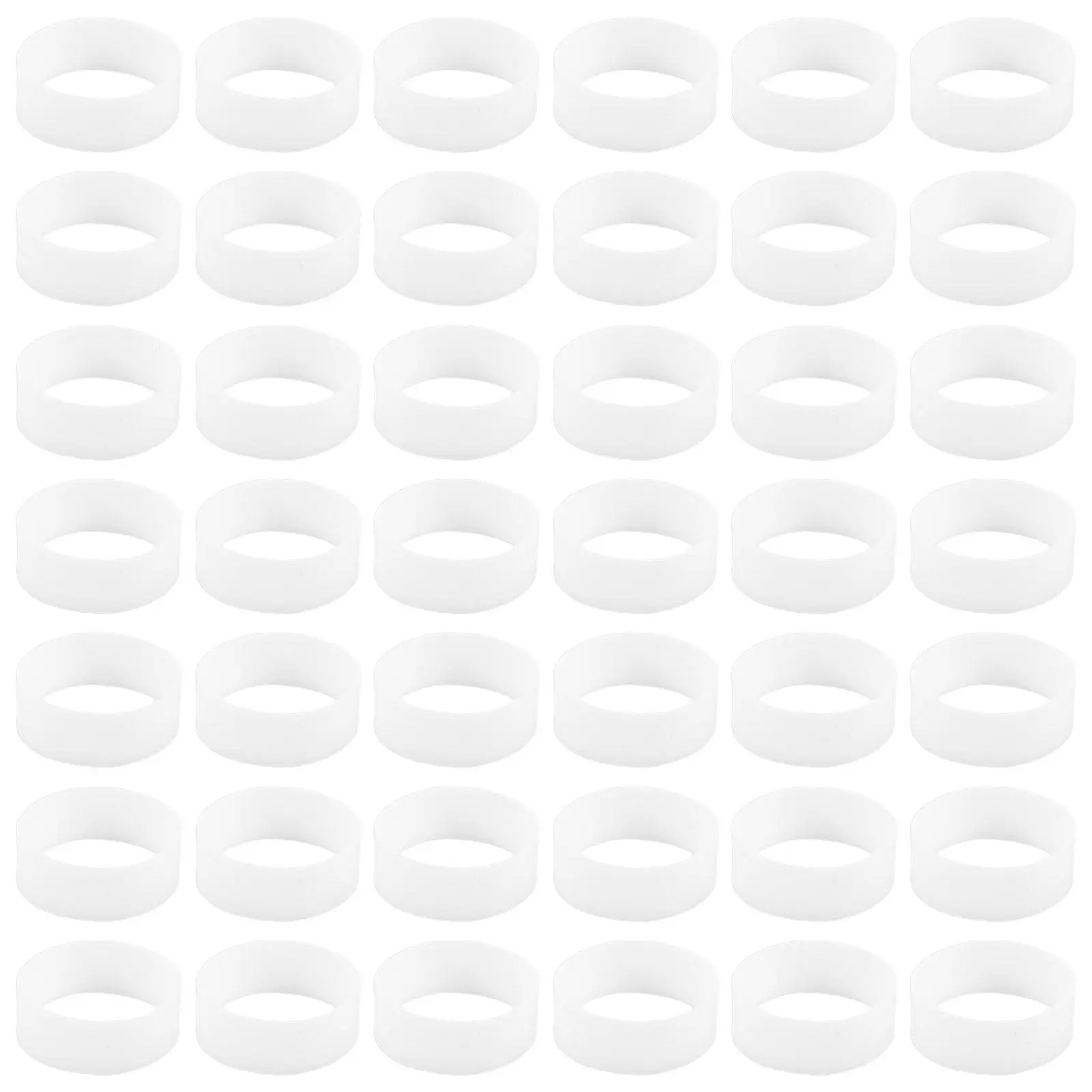 500Pcs 실리콘 케이블 타이 전원 코드 정리용 재사용 가능한 탄성 코일 플랫 고무 밴드 데이터 라인 사무실 홈