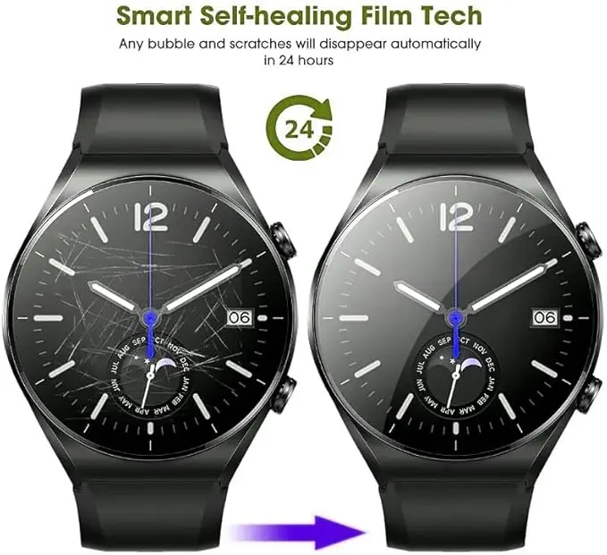 Premium Hydrogel Screen Protector Film for Smartwatch - 1 to 3 Pack