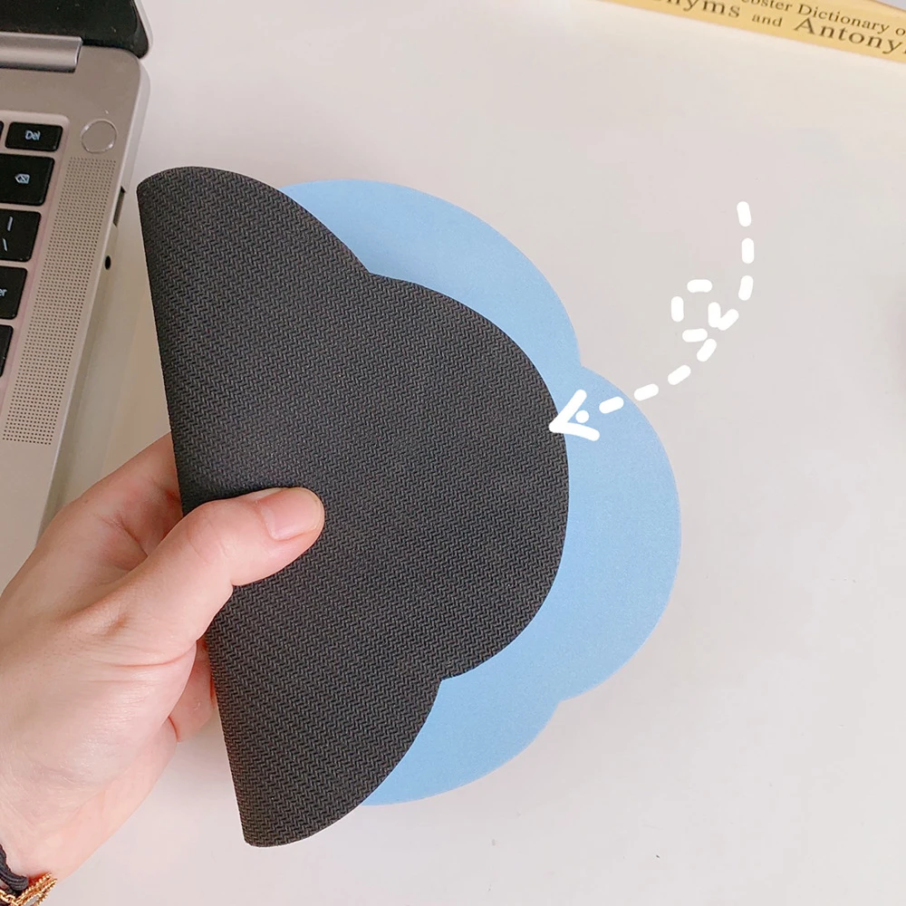 Ins Simple Mouse Pad Cute Cloud Desk Mat Kawaii Desk Accessories Waterproof Non Slip Insulation Pad Table Coster Office Supplies