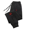 Hot Selling Casual Couple Pants Fashionable Rose Love Yourself Printed Hip-Hop Trousers with Drawstring Sweatpants S-3XL 2