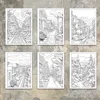 1pc, Retro coloring book, Teenagers coloring book, 30 different patterns, 100gsm thick paper, stress relief, birthday gift 5