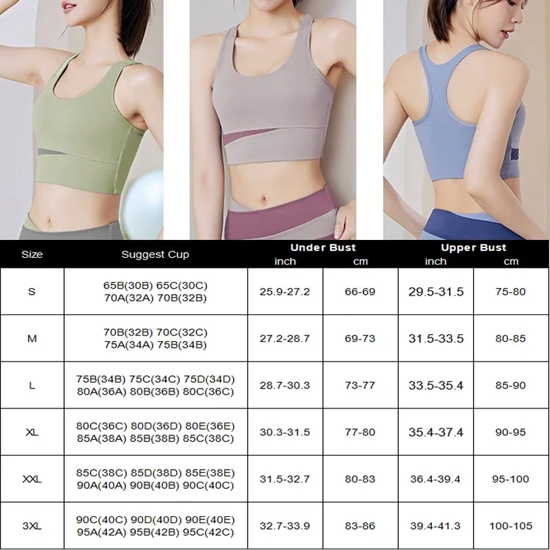 Aiithuug Yoga Crop Top Splicing Joint Color Yoga Bra Racer Back Pilates Bra Gym Bras Bounce Control Running Bras Fitnss Crops