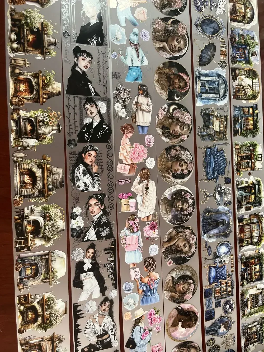 1 loop PET washi tape collection Elegance/Desert Rose Brew/Crackle & Comfort Masking stickers 2