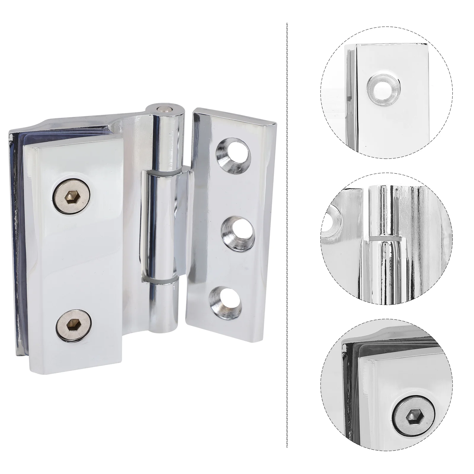 

Shower Door Bathroom Clip Hinge Cupboard Cabinet Clamp Accessory Display Cooler Glass