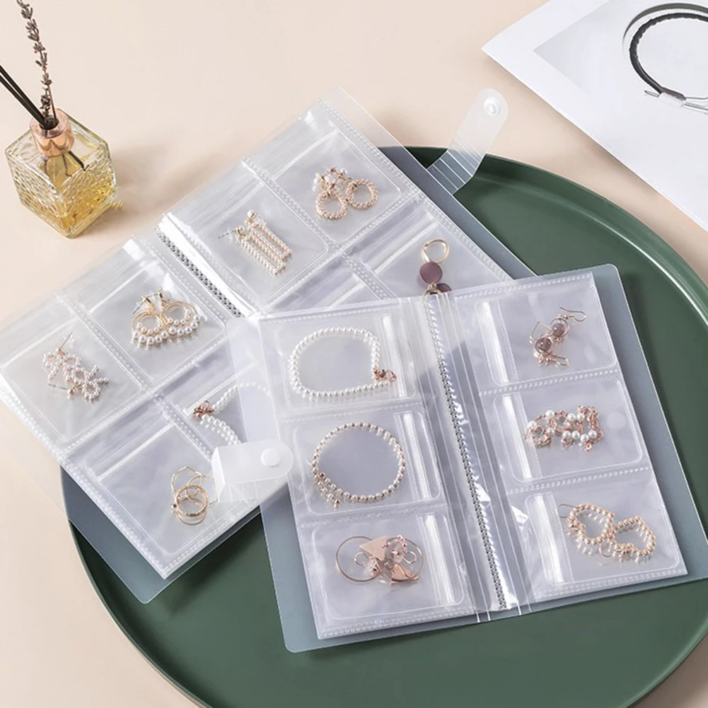 

Jewelry Book Transparent Dustproof Bag Keep Your Earrings Organized and Neatly Displayed Ideal for Travel and Shopping