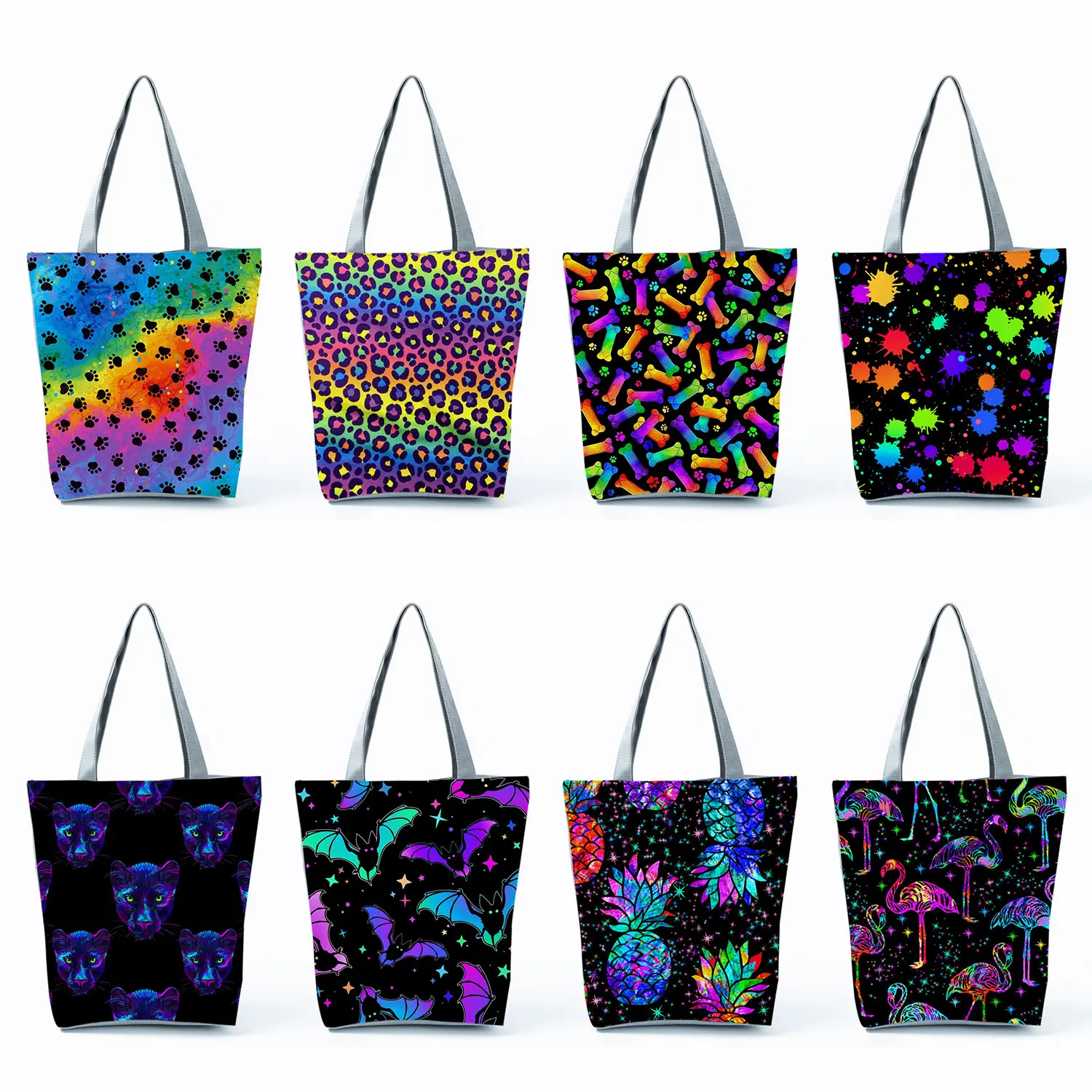 

Animal Print Shoulder Bag Female Color Leopard Handbags For Women Fashion Shopping Tote Bags High Capacity Travel Beach Package