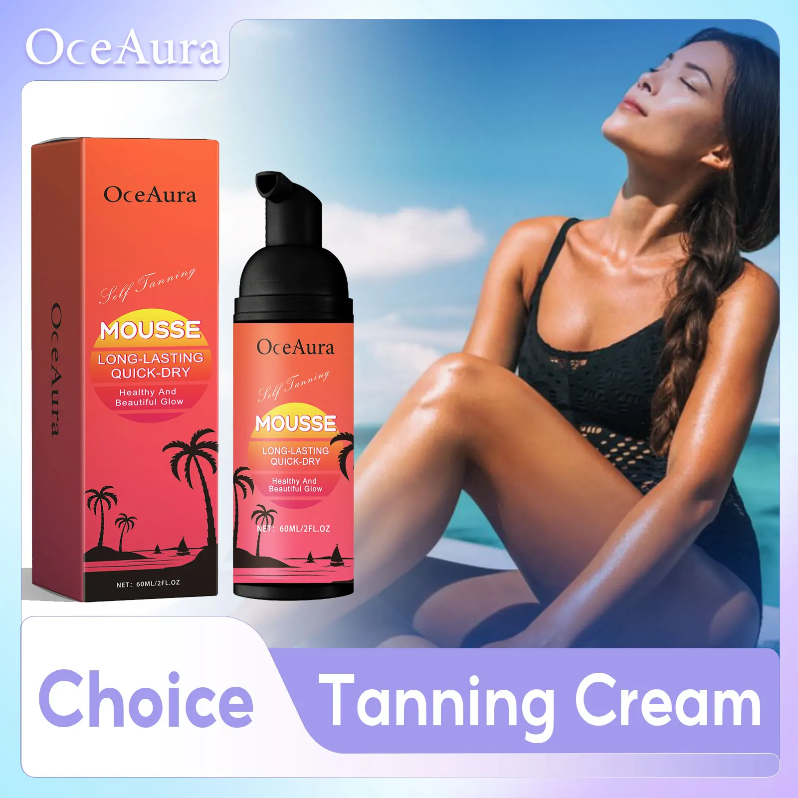 Self Tanning Mousse Sunless Self Tanner For Face Body Sunbed Cream Even Skin Tone Anti Uv Prevent Dark Spots Leg Bronze Makeup