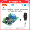 Tuya WiFi Smart Relay Switch USB 5V,DC 7-32V 85-250V 1 CH Jog Self-locking Module Alexa Google Home RF 433MHz Remote Control 1