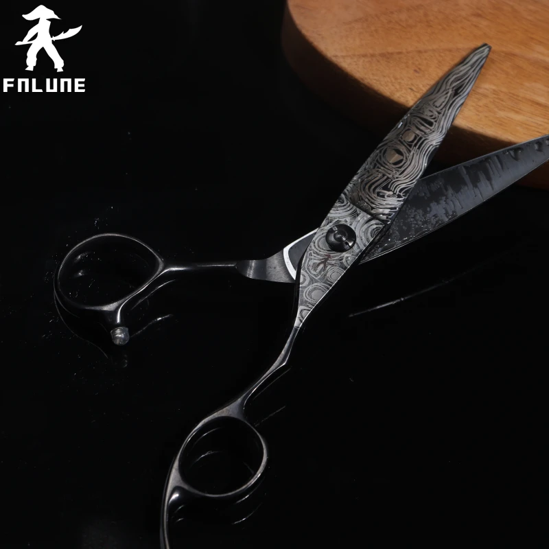 

FnLune 6 Inch 9Cr18MoV Fat Lancet Scissors Professional Hair Salon Scissors Cut Barber Tools Haircut Shear Hairdressing Scissors