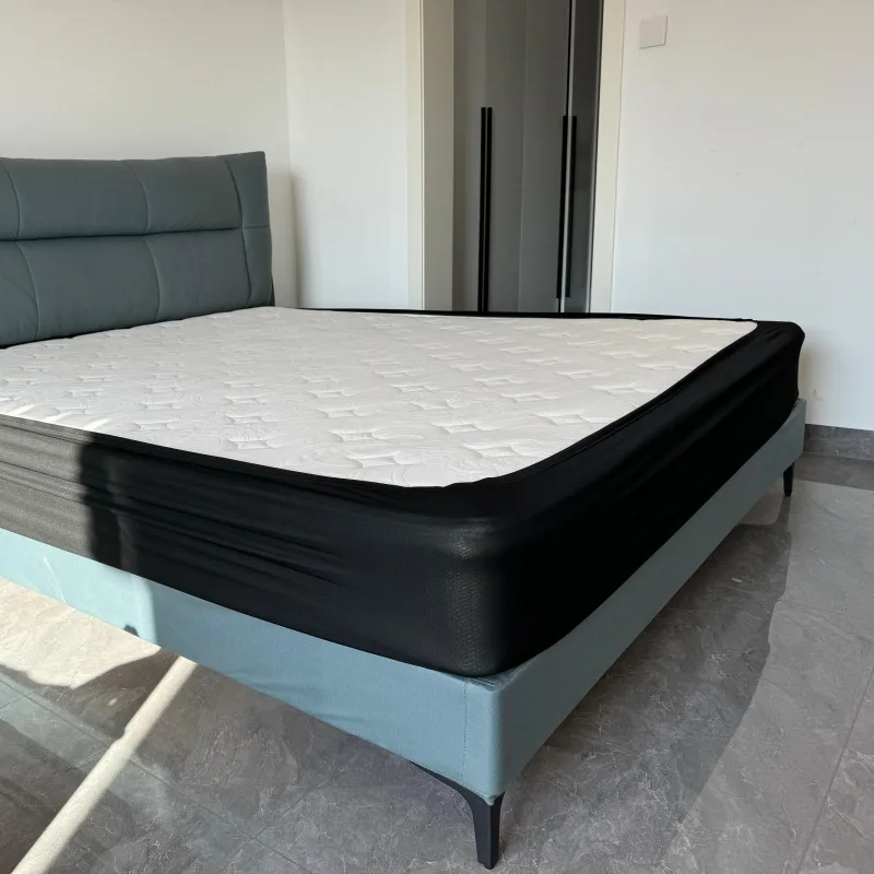 Mattress Cover Bedding Set Bed Skirt Box Spring Cover Queen Size Stretchy Wrap Around 4 Sides of The Box Spring Alternative for Bed Skirt Twin/Full/Queen/King