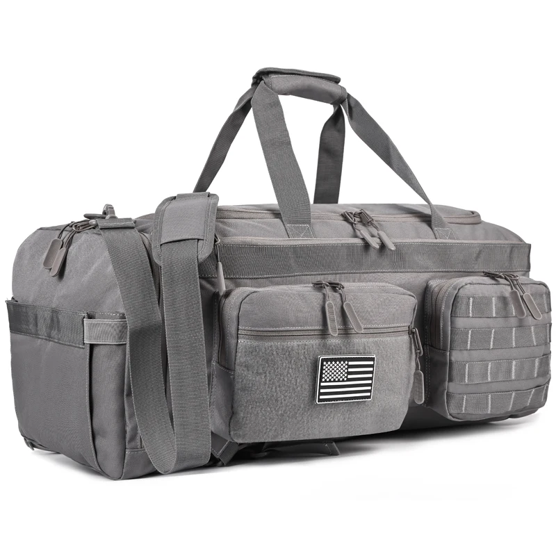 Tactical 50l Travel Duffel Backpack With Shoe Compartment Large_voghion.com
